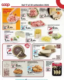 Volantino Coop Superstore Pagina 10: Cotoletta di pollo con patate gusto qui €1,59, Provolone Valpadana D.O.P. Cheesta €1,43