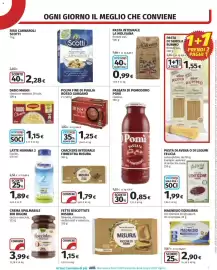 Volantino Coop Superstore Pagina 15: Polpa fine di Puglia Rosso Gargano €1,25, Crackers integrale fibrextra misura €1,79