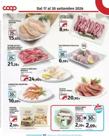 Volantino Coop Superstore Pagina 8: Fettine sottili di bovino adulto Fattorie Natura €21,28, Filetto di pesce spada €20,90