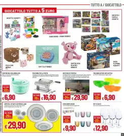 Volantino Famila Superstore Pagina 21: Tris insalatiere in plastica €6,90, Set 6 calici €12,90
