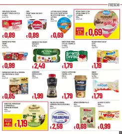 Volantino Famila Superstore Pagina 9: Bontà divina panna cotta al caramello €1,79, Danone Activia yogurt vari gusti €2,49