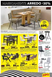 Volantino Dipo Arredamenti Pagina 11: Trend Factory Tavolo con sedie €299,99, Sedia in tessuto Furore €34,99