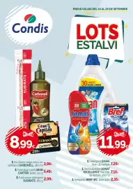 Catálogo Condis Página 1: Carbonell - corticulos de navidad €8,99, Dixan - detergent €11,99