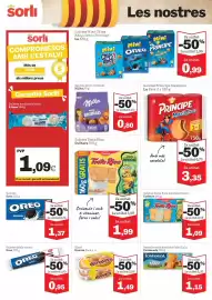 Catálogo Sorli Página 28: Glace donuts €1,49, Cuétara Tosta Rica xocolata blanca €1,09