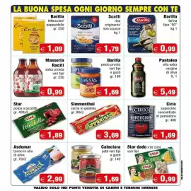 Volantino Magazzini Smart Pagina 2: Simmenthal carne in gelatina €3,69, Star polpa a pezzetti €1,89