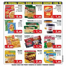 Volantino Magazzini Smart Pagina 4: Loacker waffer €1,79, Delverde Crostino dorato €1,69