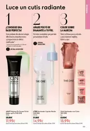 Catálogo Oriflame Página 109: The one prebase on screen finish make-up pro €11,99, The One stick iluminador con color €15,99