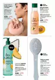Catálogo Oriflame Página 124: Baño Lather Lily Esponja de €6,99, Love Nature Caring Shower Cream €3,99