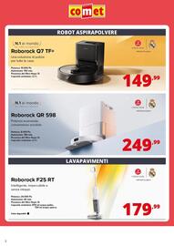 Volantino Comet Pagina 2: Roborock QR 598 €249,99, Roborock F25 RT €179,99