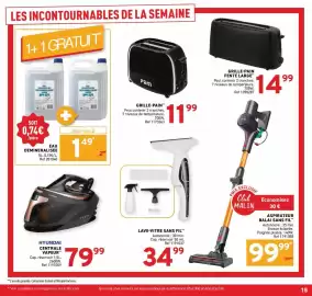 Catalogue Trafic page 15: HYUNDAI CENTRALE VAPEUR €79,99, GRILLE-PAIN FENTE LARGE €14,99