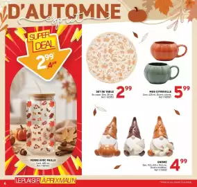 Catalogue Trafic page 4: MUG CITROUILLE €5,99, SET DE TABLE €2,99