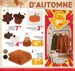 Catalogue Trafic page 5: PLAID TEDDY €7,99, HOUSSE DE COUSSIN €3,99