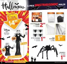 Catalogue Trafic page 8: ARAIGNEE XL €1,99, G Kit de maquillage vampire €2,99