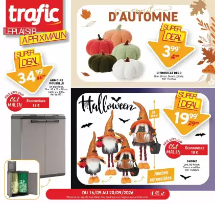 Trafic (valable jusqu'au 20-09)