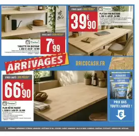 Catalogue Brico Cash page 3: AJ Timber TABLETTE PIN RUSTIQUE €7,99, ATimber Plan hêtre massif €66,90