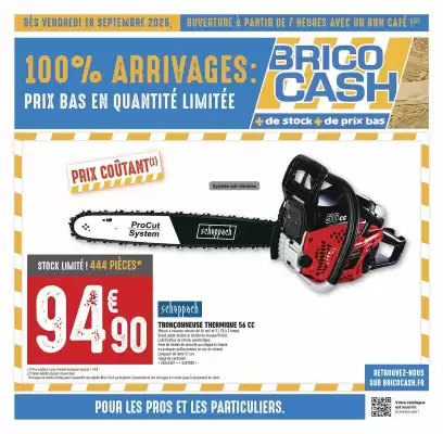 Brico Cash (valable jusqu'au 1-10)