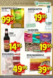 Matvärlden Tensta reklamblad vecka 38 Sida 4: KYCKLINGINNERFILÉ €39,95, MINERALVATTEN €19,95