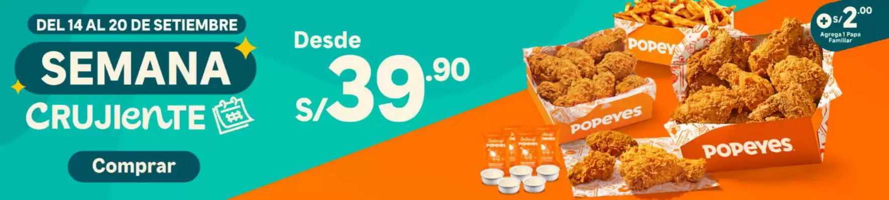 Catálogo Popeyes (válido hasta 22-09)