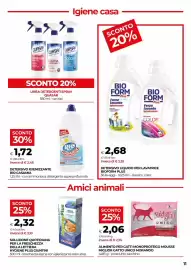 Volantino In Coop Pagina 11: Detersivo igienizzante Rio Casamia €1,72, Detersivo liquido per lavatrice Bioform Plus €2,68
