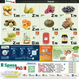 Volantino SpesaPiù Supermercati Pagina 12: Zucca Delica €1,49, Pesche gialle €2,49