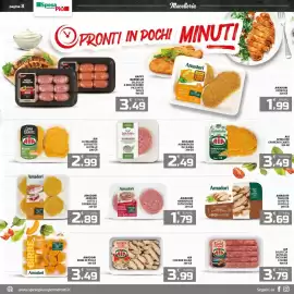 Volantino SpesaPiù Supermercati Pagina 3: Amadori hamburger ricetta classica €1,79, AIA Chicken Salad €3,99