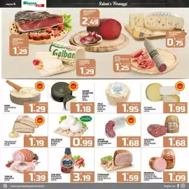 Volantino SpesaPiù Supermercati Pagina 4: Deliziosa scamorza bianca €0,99, Taleggio Dop Latte Crudo L'Etto €1,19