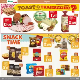Volantino SpesaPiù Supermercati Pagina 8: Mulino Bianco Pan Bauletto Bianco €0,89, Gran Pavesi cracker €1,98
