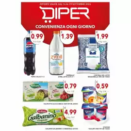 Volantino Diper Pagina 1: Stuffer yogurt vari tipi €0,59, Galbanino l'Originale €4,99