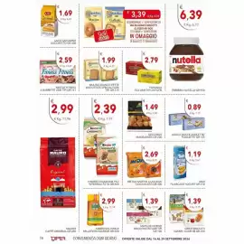 Volantino Diper Pagina 10: Lago Savoiardi €1,69, Mulino Bianco fette biscottate speciali vari tipi €1,99