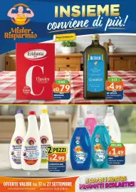 Volantino Mister Risparmio Pagina 1: Chanteclair sgrassatore universale €2,99, Oro Detersivo lavatrice €1,49