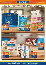 Volantino Mister Risparmio Pagina 2: Latte parzialmente scremato Granarolo €0,79, Roberto Pane morbido a fette €0,69