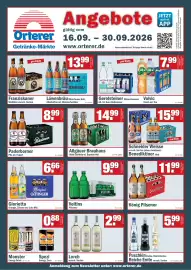 Orterer Getränkemarkt Prospekt Seite 1