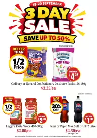 Farmer Jack's catalogue Page 10: The Natural Confectionery Co. mini Party Mix €4,25, Pepsi Max €1,30