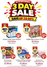 Farmer Jack's catalogue Page 11: Paddle Pops Chocolate €8,99, Sorbent Toilet Tissue €18,99