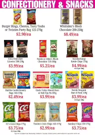 Farmer Jack's catalogue Page 13: Uncle Tobys Muesli Bars or Roll Ups €3,99, Nestle or Allen's Block Chocolate €5,25