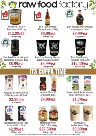 Farmer Jack's catalogue Page 15: Raw Food Factory Honey Squeeze €8,99, Raw Food Factory Organic Blackstrap Molasses €6,99