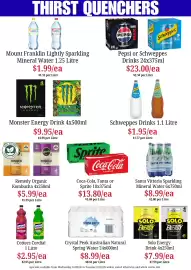 Farmer Jack's catalogue Page 18: Santa Vittoria Sparkling Mineral Water €8,99, Coca-Cola, Fanta or Sprite 10x375ml €13,80