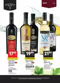 Delikatesy Centrum gazetka | Alkohole Strona 3: Wino Daos €17,95, Wino Hardys VR €21,99
