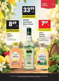 Delikatesy Centrum gazetka | Alkohole Strona 9: Likier Soplica Gorzka €7,69, Wódka Żubrówka Bison Grass €33,99