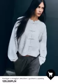 Bershka gazetka tydzień 38 Strona 5: Kardigan z okrągłym dekoltem i guzikami z pętelką €129,00