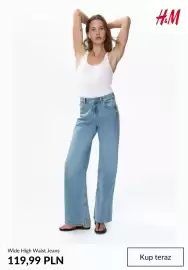 H&M gazetka tydzień 38 Strona 4: Wide High Waist Jeans H & M €119,99