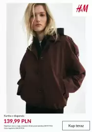 H&M gazetka tydzień 38 Strona 7: Kurtka z diagonalu H & M €139,99