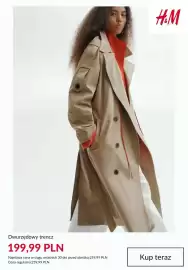 H&M gazetka tydzień 38 Strona 9: Dwurzędowy trencz H & M €199,99