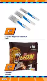 Folheto Action semana 38 Página 13: Conjunto de pincéis spectrum €1,99, Lion Mini €2,59