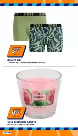 Folheto Action semana 38 Página 2: Boxers Ziki €3,59, Vela aromática Candra €0,99
