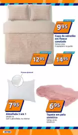 Folheto Action semana 38 Página 21: Capa de edredão em fleece canelado €9,95, Tapete em pelo sintético €6,95