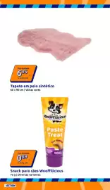 Folheto Action semana 38 Página 6: Tapete em pelo sintético €6,95, Snack para cães Wooffilicious €0,89