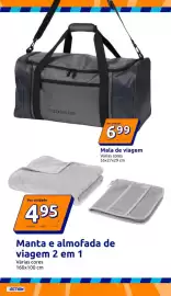 Folheto Action semana 38 Página 7: Mala de viagem sjöberg €6,99, Manta e almofada de viagem 2 em 1 €4,95