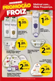 Folheto Froiz semana 38 Página 3: Manteiga Matinal magra com sal €2,49, Queijo fresco Matinal €2,28