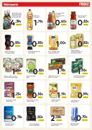 Folheto Froiz Página 4: Massa milaneza espirais €0,82, Arroz Saludães longo extra Carolino €1,00
